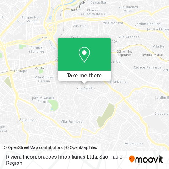 Mapa Riviera Incorporações Imobiliárias Ltda