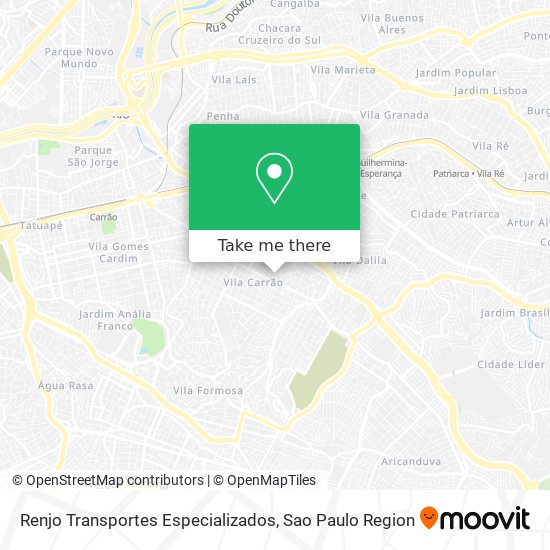 Mapa Renjo Transportes Especializados