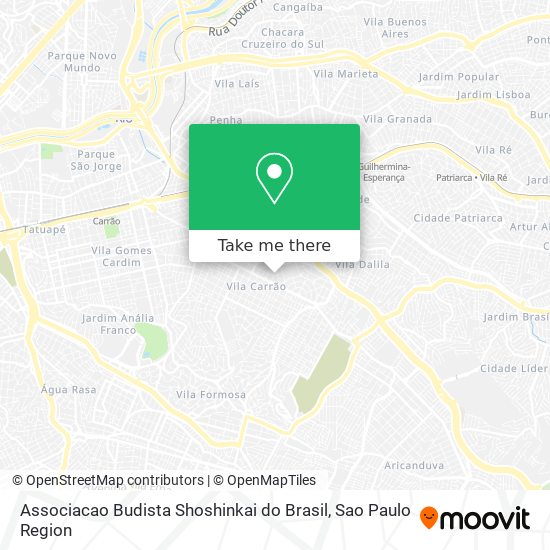 Associacao Budista Shoshinkai do Brasil map