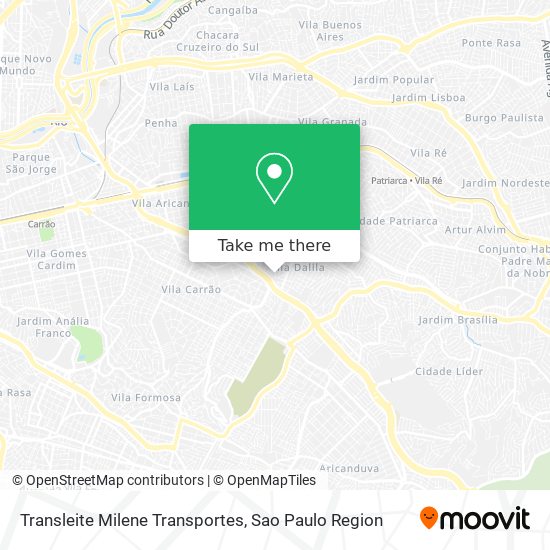 Transleite Milene Transportes map