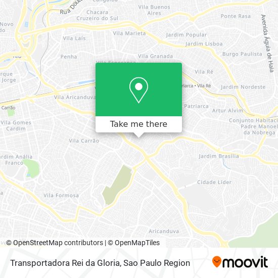 Mapa Transportadora Rei da Gloria