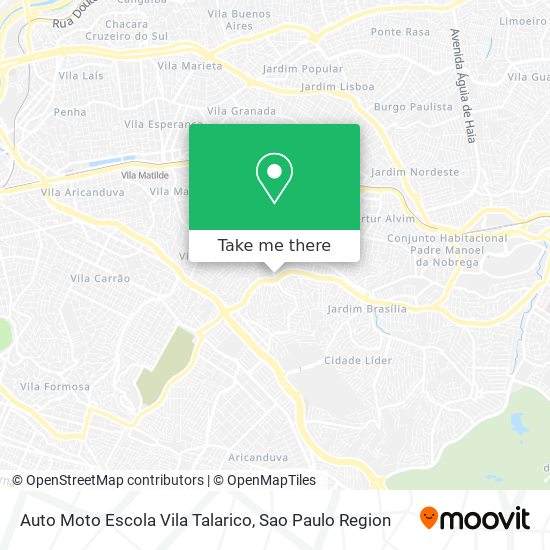 Auto Moto Escola Vila Talarico map