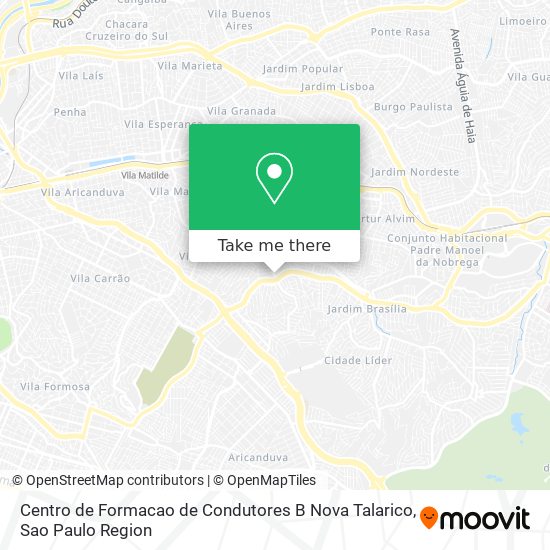 Centro de Formacao de Condutores B Nova Talarico map