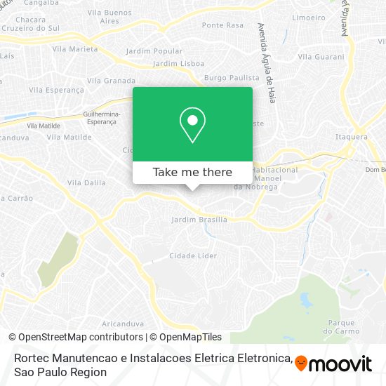 Rortec Manutencao e Instalacoes Eletrica Eletronica map