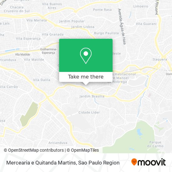 Mapa Mercearia e Quitanda Martins