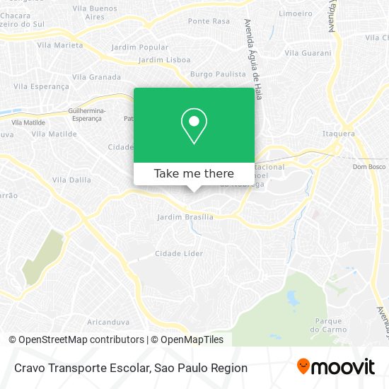 Cravo Transporte Escolar map