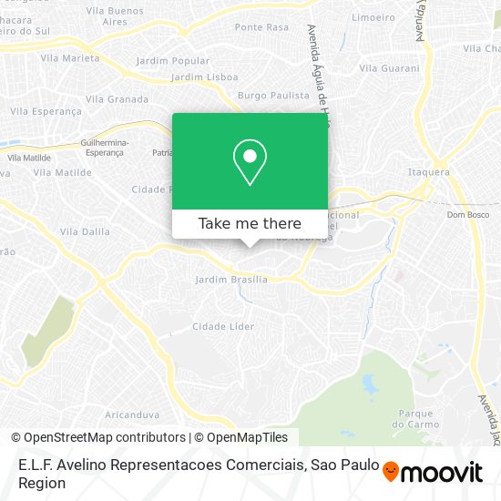 E.L.F. Avelino Representacoes Comerciais map