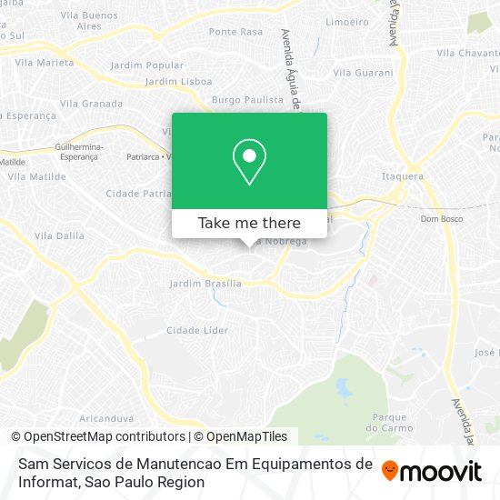 Mapa Sam Servicos de Manutencao Em Equipamentos de Informat