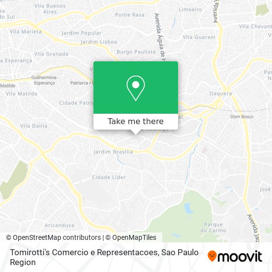 Mapa Tomirotti's Comercio e Representacoes