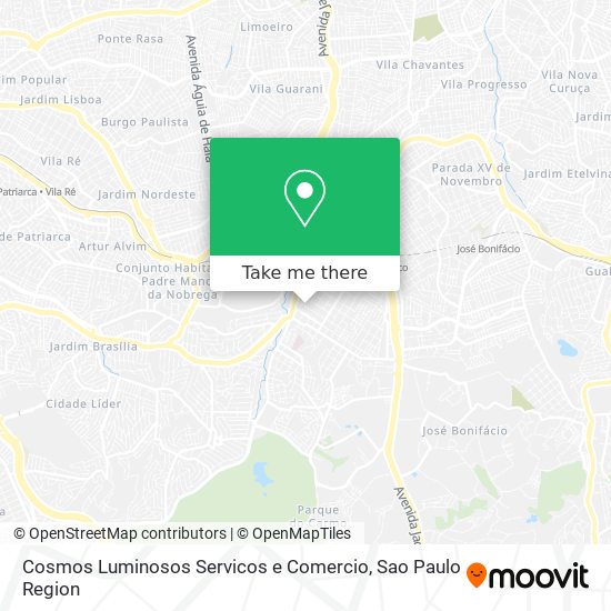 Cosmos Luminosos Servicos e Comercio map