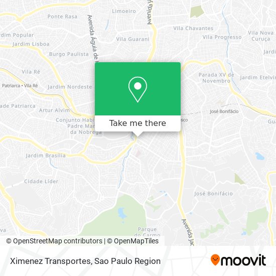 Ximenez Transportes map