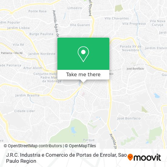 Mapa J.R.C. Industria e Comercio de Portas de Enrolar