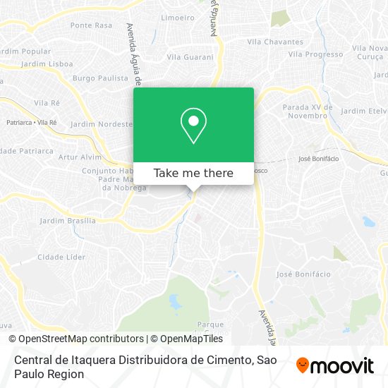 Central de Itaquera Distribuidora de Cimento map