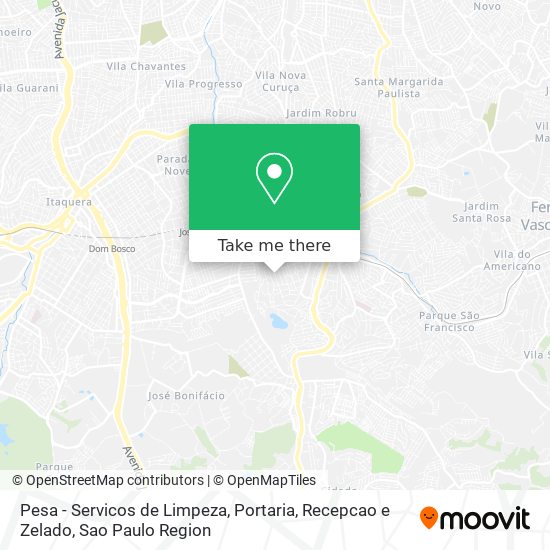 Pesa - Servicos de Limpeza, Portaria, Recepcao e Zelado map