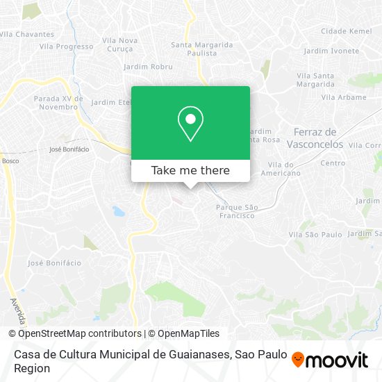 Casa de Cultura Municipal de Guaianases map