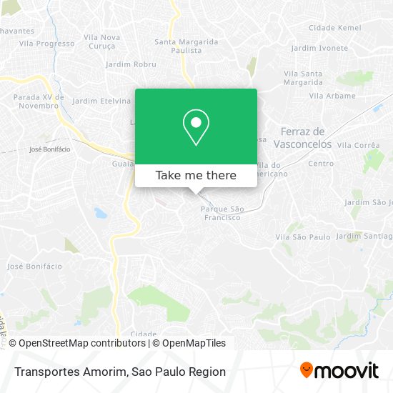 Transportes Amorim map