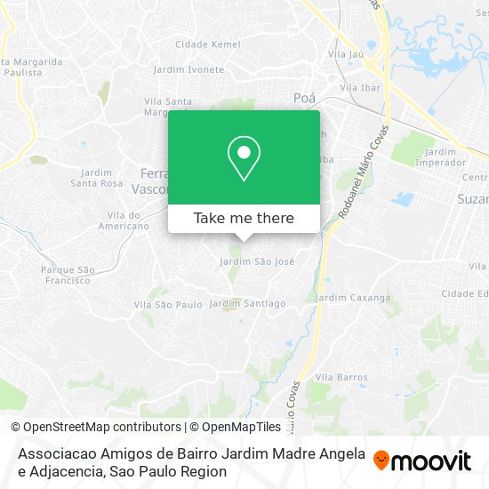 Associacao Amigos de Bairro Jardim Madre Angela e Adjacencia map