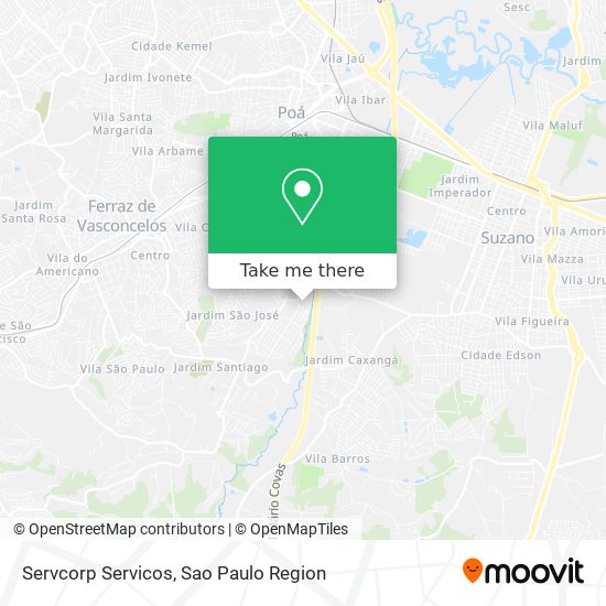 Mapa Servcorp Servicos