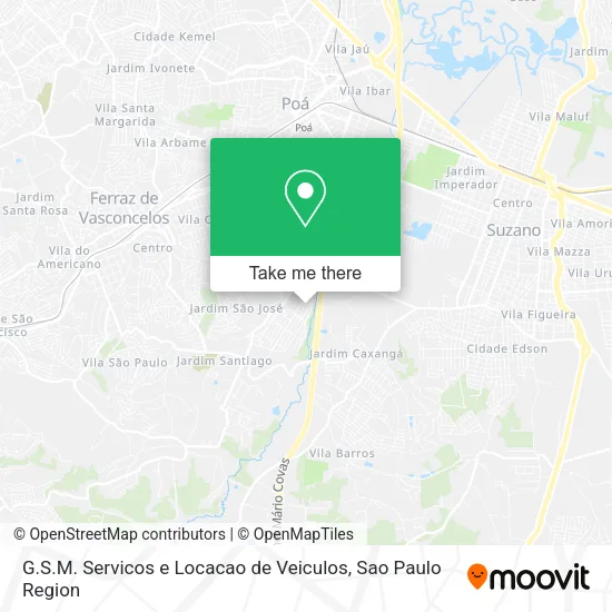 G.S.M. Servicos e Locacao de Veiculos map