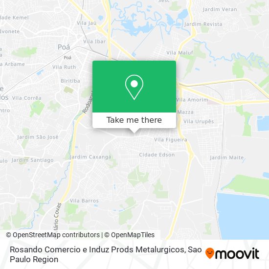Rosando Comercio e Induz Prods Metalurgicos map