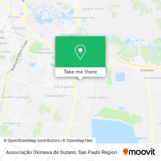Associação Okinawa de Suzano map