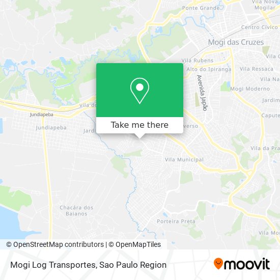 Mapa Mogi Log Transportes