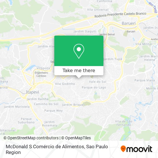 McDonald S Comércio de Alimentos map