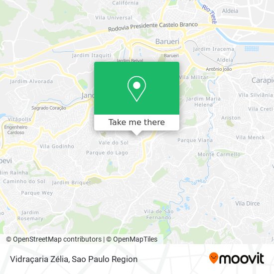 Vidraçaria Zélia map