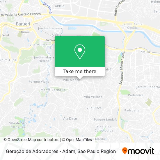 Geração de Adoradores - Adam map