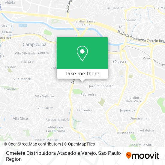 Omelete Distribuidora Atacado e Varejo map
