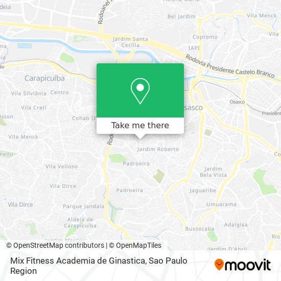 Mix Fitness Academia de Ginastica map