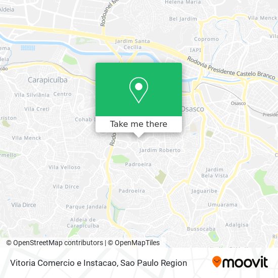 Vitoria Comercio e Instacao map