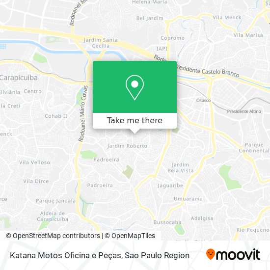 Mapa Katana Motos Oficina e Peças