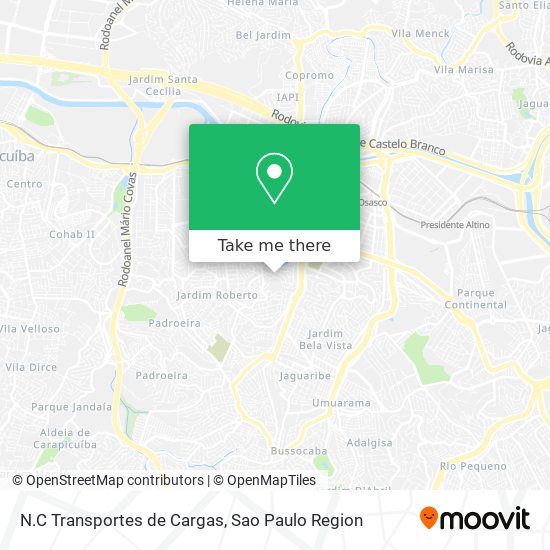 N.C Transportes de Cargas map