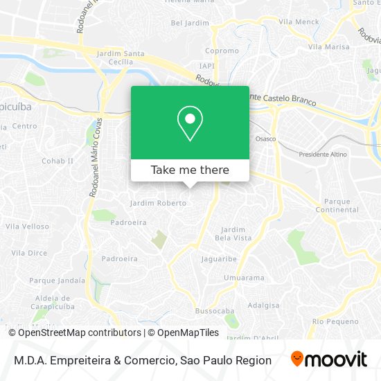 M.D.A. Empreiteira & Comercio map