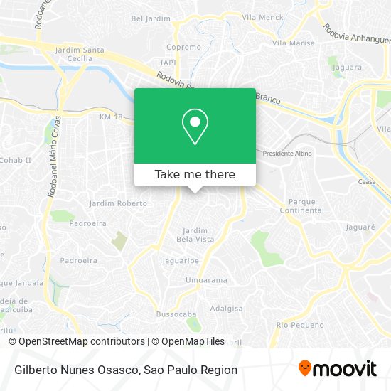 Gilberto Nunes Osasco map