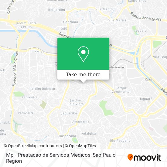 Mp - Prestacao de Servicos Medicos map