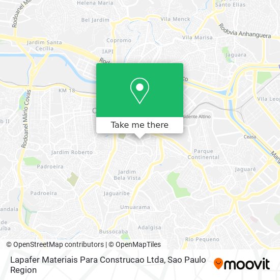 Lapafer Materiais Para Construcao Ltda map