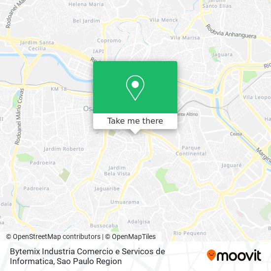 Mapa Bytemix Industria Comercio e Servicos de Informatica