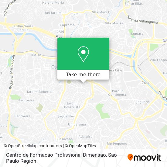 Centro de Formacao Profissional Dimensao map