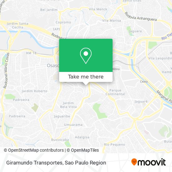 Mapa Giramundo Transportes