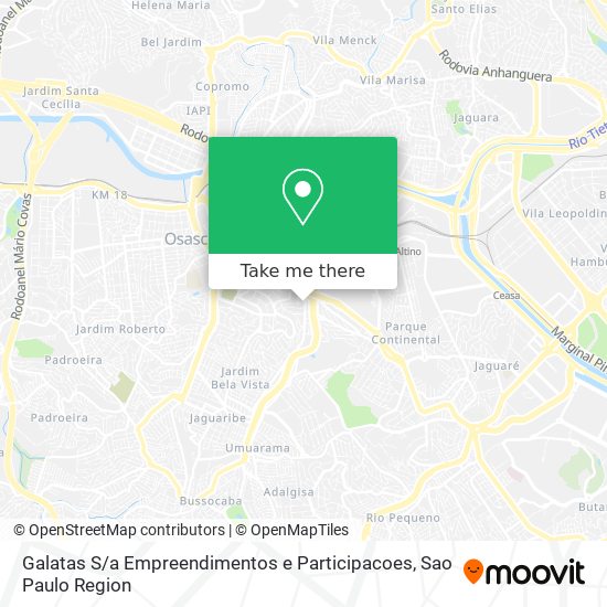Galatas S / a Empreendimentos e Participacoes map