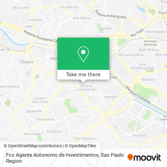 Mapa Fco Agente Autonomo de Investimentos