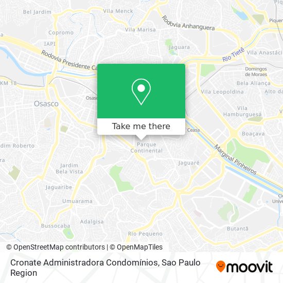 Cronate Administradora Condomínios map