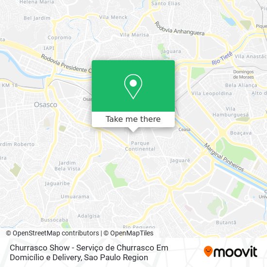 Churrasco Show - Serviço de Churrasco Em Domicílio e Delivery map
