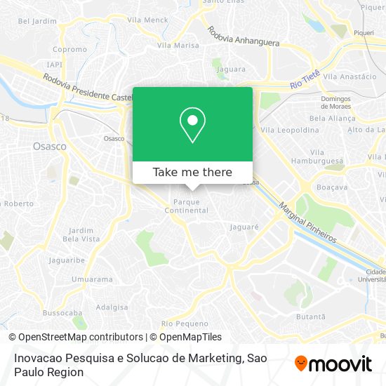 Inovacao Pesquisa e Solucao de Marketing map