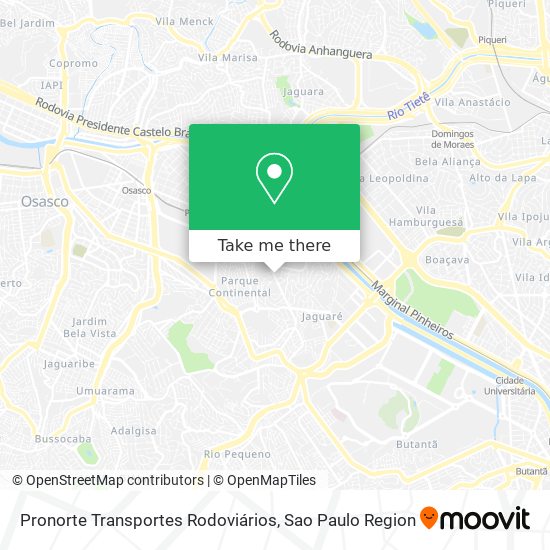 Pronorte Transportes Rodoviários map