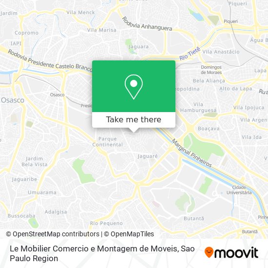 Le Mobilier Comercio e Montagem de Moveis map