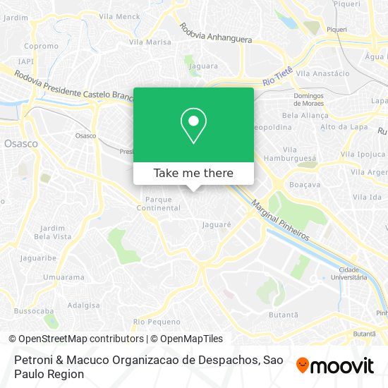 Petroni & Macuco Organizacao de Despachos map
