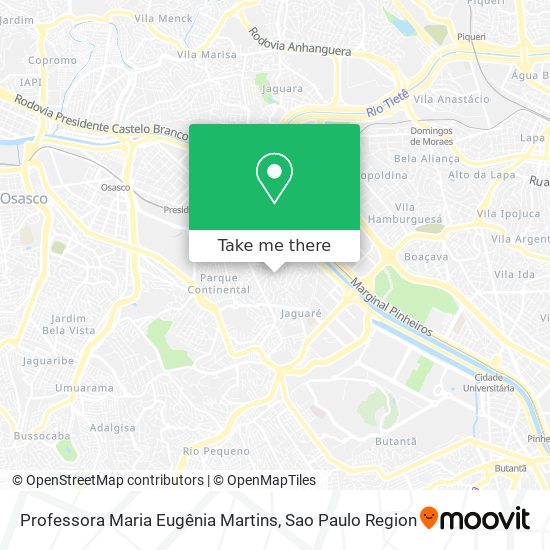 Professora Maria Eugênia Martins map